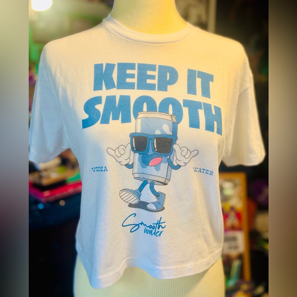 Smooth Water Vodka Crop Top